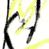 ohne titel, 2023, mischtechnik auf papier, 21x14,8 cm, vg bildkunst + axel hptner